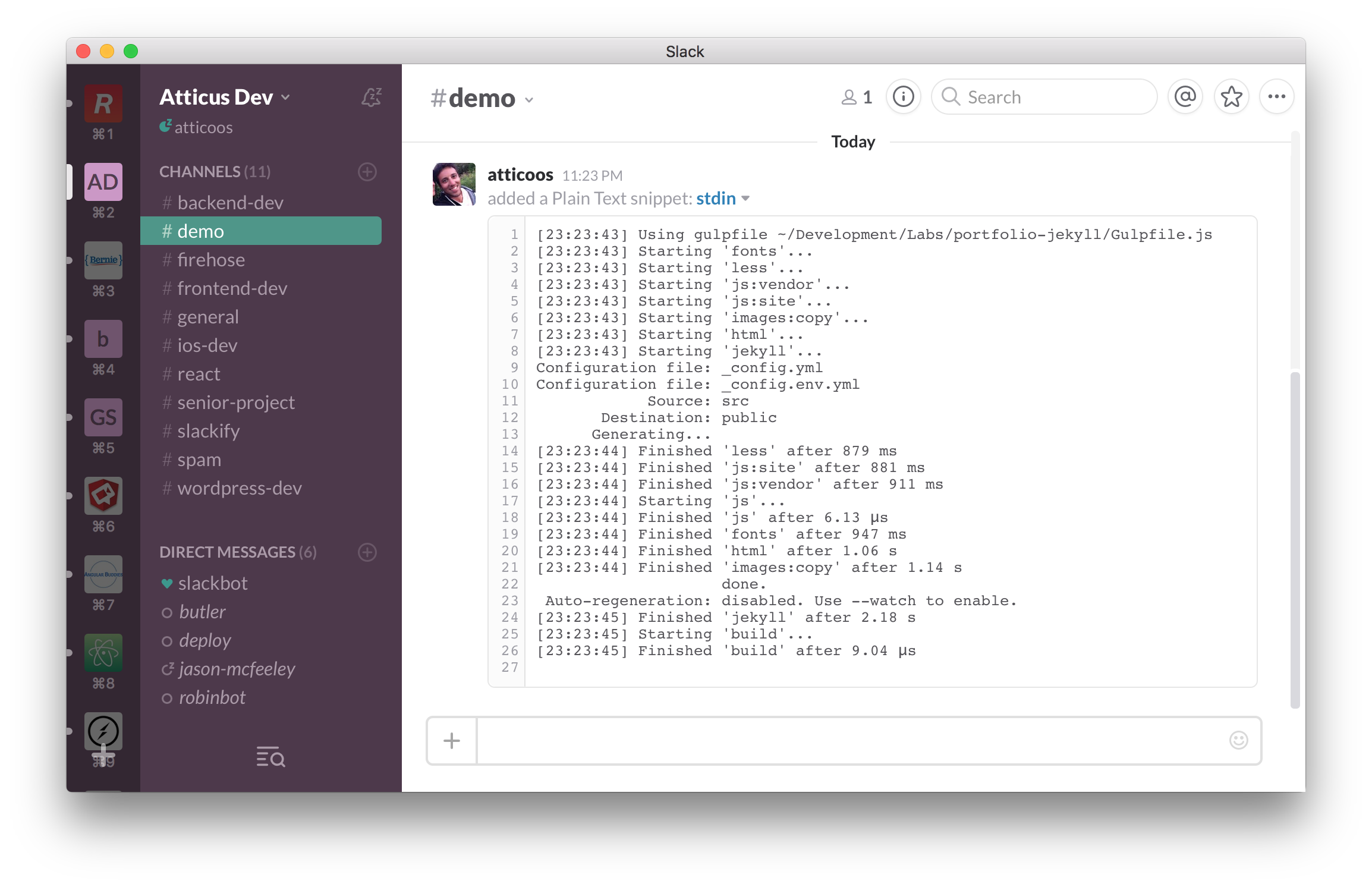 Slackify to Slack